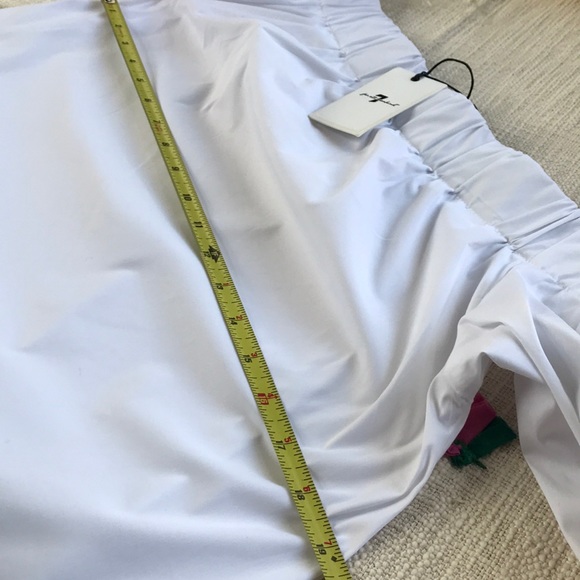 New 7 For All Mankind Off Shoulder Top w Tie Cuffs - Picture 7 of 8